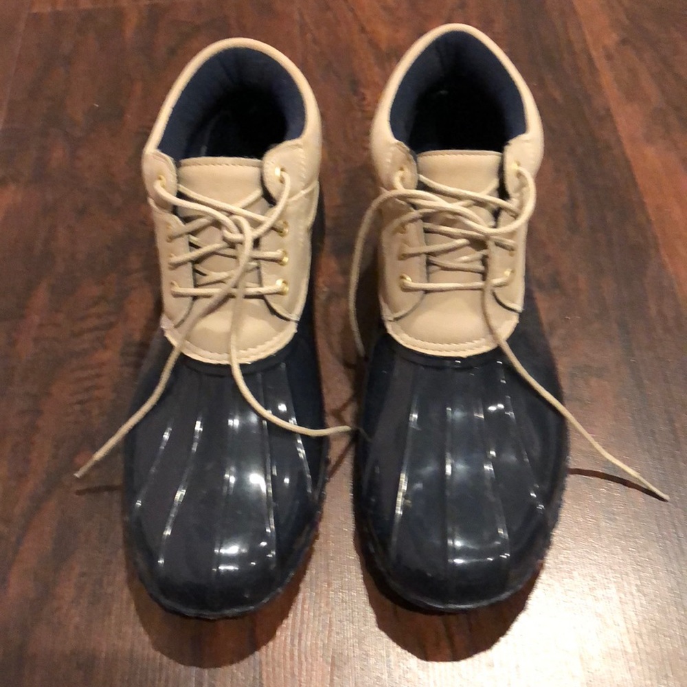 Tommy Hilfiger rain boots.